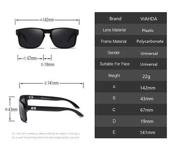 VIAHDA спортни слънчеви очила polarized и UV400 защита мъжки слънчеви очила за шофиране Риболов и разходка с лодка