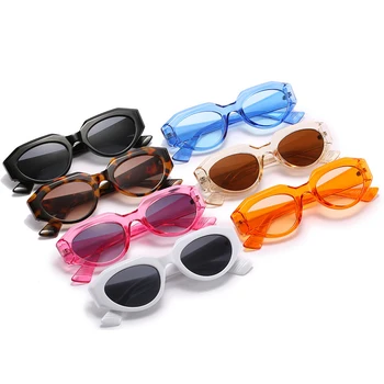 Vintage Luxury Brand Designer Cat Eye слънчеви очила на Жените и мъжете мода малка рамка сладък овални слънчеви очила с UV400 нюанси gafas de sol