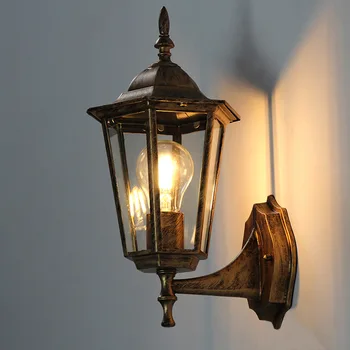 Vintage Wall Lamp Outdoor Lighting LED Street Garden Villa Porch Светлини Waterproof For Patio Bronze Sconce Lighting WJ912