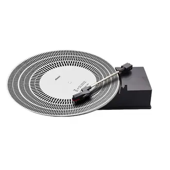 Vinyl LP плоча въртяща се маса, фоно тахометър калибриране на ефекта на светлинни диск стробоскоп мат на 33, 45 и 78 об / мин R9JA