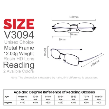 VIVIBEE мини размер Fold мъжете квадратни очила за четене 150 Titanium Metal правоъгълна рамка сгъваема Малки жени +2 + 1.5 точки