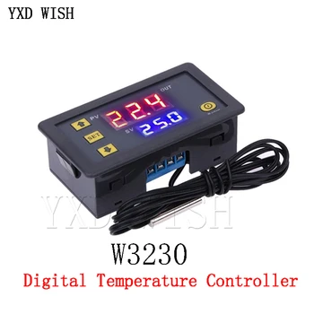 W3230 цифров регулатор на температурата DC12V 24V AC110V-220V 20A led дисплей термостат с топъл / охлаждане на контролния уред