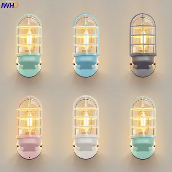 Wandlamp Nordic LED монтиран на стената лампа, външно осветление и стъклена лампа открит стенен монтаж лампа двор, веранда светлини Buiten Verlichting