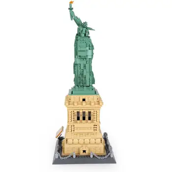 Wange 5227 Architecture Series the Statue of Liberty Model Building Blocks Set Classic MOC Streetview Toys for Children