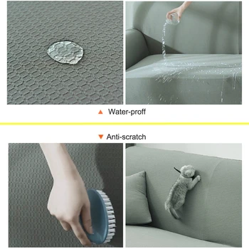Water Proof Anti-scratch Funda Sofa Дивана Cover Solid Colors for Living Room S/M/L/XL