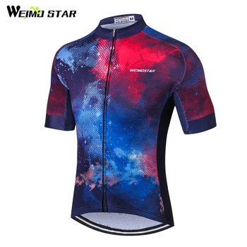 Weimostar 2021 лято Колоездене Джърси мъжете Мъглявината Колоездене облекло риза с къси мтв велосипед Джърси под наем дрехи Ropa Ciclismo