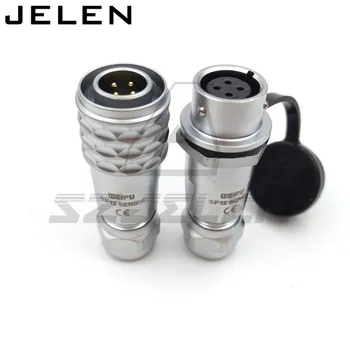 WEIPU SF12 series 4 pin waterproof connector plugs and sockets, IP67 power LED waterproof connector male and female