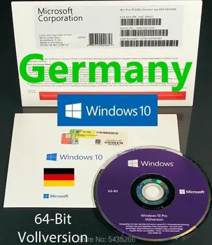 Windows 10 Pro key OEM Version Boxed 64bits DVD COA Лиценз Win 10 professional, Home, Microsoft OS 7 (10 бр./лот)