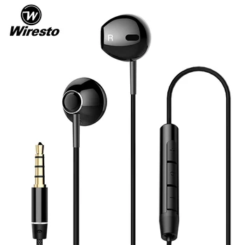 Wiresto In Ear Headphone-слушалки слушалки слушалки с кабел, намаляване на шума, HIFI качество на звука, TPE жични слушалки без болки в ухото