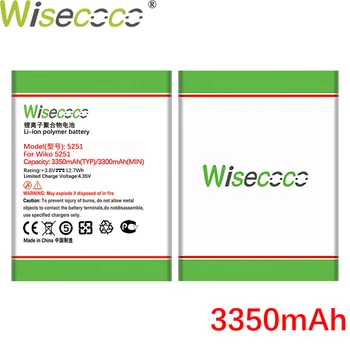 WISECOCO 3350mAh 5251 батерия за мобилен телефон Wiko 5251 2610 3913 в присъствието на високо качество +номер за проследяване