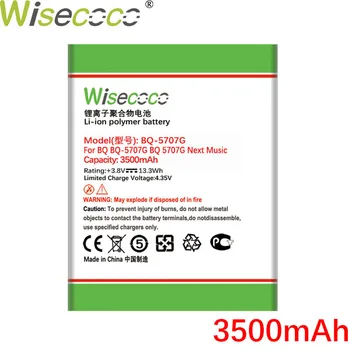 WISECOCO 3500mAh BQ-5707G батерия за BQ BQS 5707G Next Music Smartphone най-новото производство на висококачествена батерия+номер за проследяване