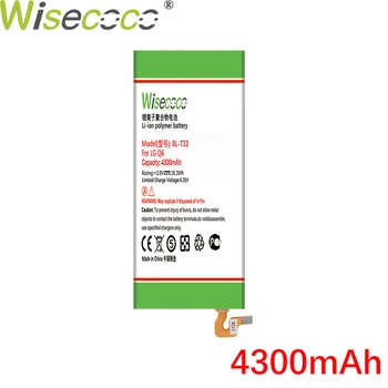 Wisecoco 4300mAh BL-T33 батерия за LG Q6 M700A M700AN M700dsk M700n Phone на склад батерия+проследяване номер