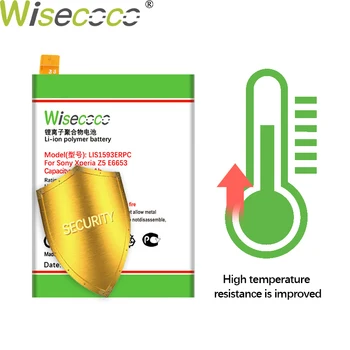 Wisecoco 4650mAh LIS1593ERPC батерия за SONY Xperia Z5 E6603 E6653 E6633 E6683 E6883 телефон на последното производство+номер за проследяване