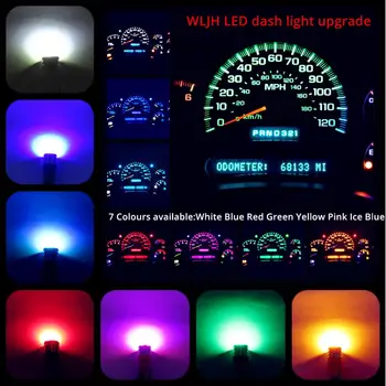 WLJH 10x висока мощност W5W T10 led лампи 3030SMD автомобили на лампата вътрешността на купола карта на арматурното табло клъстер сензор лиценз парк светлини 12
