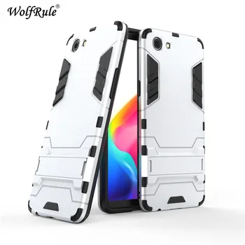 WolfRule Case OPPO Realme 1 капачка каучук + твърда пластмаса поставка делото за OPPO Realme 1 телефон Fundas Realme 1 6.0
