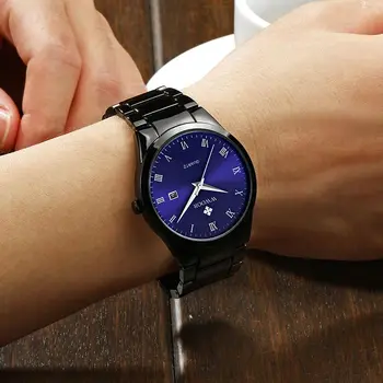 WWOOR син спортни часовници за мъже 2020 топ луксозни магнитни неръждаема стомана водоустойчив мъжки часовник с кутия за подарък Relogio Masculino