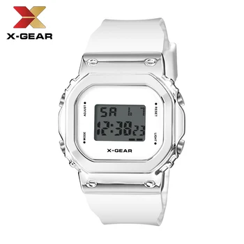 X-GEAR бизнес мъжки часовник водоустойчив спортен часовник от неръждаема стомана цифри ръчни часовници Relogio Masculino Erkek Кол Saati