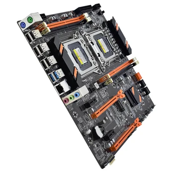 X79 Dual CPU дънна платка LGA2011 дънна платка с DDR3 REG ECC USB3.0 Sata3.0 с процесор Xeon дънна платка E5 C1C2V1V2