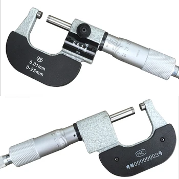 Xibei Brand Quality 0-25mm x 0.01 mm микрометър с брояч външен микрометър дебелометрия измервателен инструмент