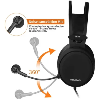 Xiberia NUBWO N2/N7/N12 PS4 слушалки слот за слушалки стерео каска бас PC слушалки с микрофон за нов телефон Xbox one лаптоп