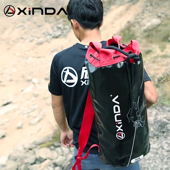 Xinda Outdoor Climbing Въжето Bag 1000D PVC Storage Backpack Outdoor Rappelling Backpack Equipment Bag