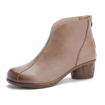 Xiuteng 2020 Модни Ботильоны За Жени Обувки От Естествена Кожа, Дамски Мама Дамски Обувки През Цялата Чорап Меки Нескользящие Дамски Ботуши