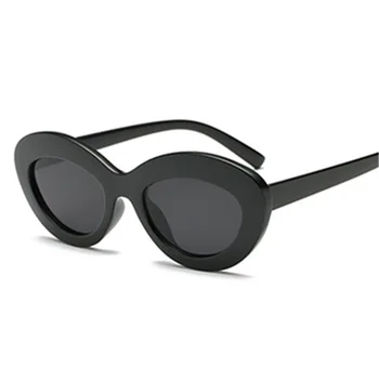 XojoX Cat Eye слънчеви очила Жени ретро черно червено Glsases марка дизайнер мода дамски слънчеви очила с овална форма очила с UV400