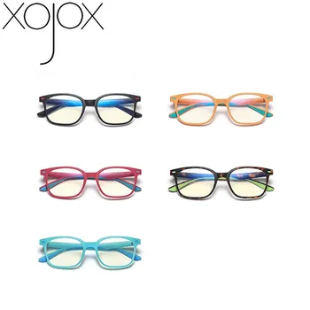 XojoX Square TR анти-синя светлина очила рамка мода ретро деца късогледство слънчеви очила рамка момче момиче компютър, очила за деца
