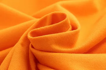 XUANHAO Япония стил сладък контрастен оранжев цвят За печат-образно деколте с къс ръкав жената на Майк женски ежедневни свободни мозайка потници тениски