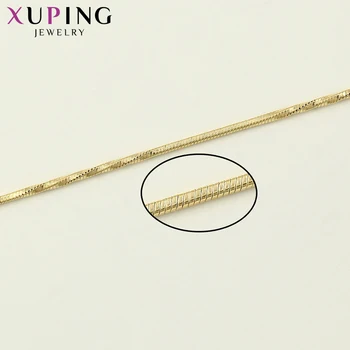 Xuping елегантен светло-жълт златист цвят покритие огърлица Fahsion високо качество на бижута за жени, подаръци 45409
