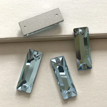 YANRUO #3255 всички размери Аквамарин космически франзела шиене на кристали планински кристал Flatback Crystal камъни за шиене