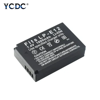 YCDC акумулаторна батерия LP-E12 7.4 V 1000mAh цифрова батерия за Canon EOS 100 100D M M10 M50 M100 DSLR Kiss X7 Бунтовник SL1