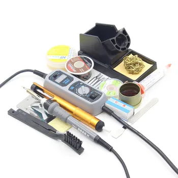 YIHUA 908D LED Digital Display Mini Pocket Welding repair поялната станция регулируеми електрически поялник комплект пинцетов инструмент