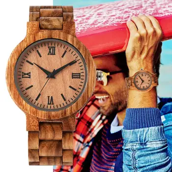 YISUYA минималистичен пълни с дървени часовници на жените и мъжете бамбук дървена гривна мода творчески Кварцов ръчен часовник ръчно изработени подаръци часовници час
