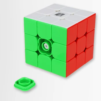 Yj Yulong 2M V2 M 3x3x3 Magnetic Magic Cube Yongjun магнити, пъзели скорост на кубчета Stickerless Black Version