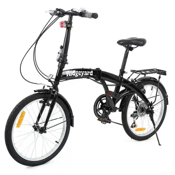 Yonntech 20-инчов колело стомана сгъваема градски велосипед велосипед 7-стъпка премина къмпинг велосипеди под Наем