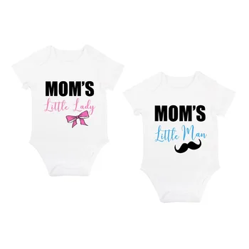 YSCULBUTOL twin baby bodysuit MOM's little lady сладко бебе clothing gift outfit 0-12М