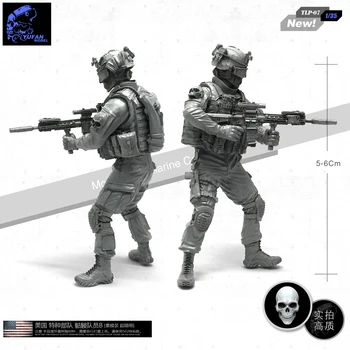 Yufan Модел 1/35 Смола Войник За Скелети на Членовете на специалните сили на САЩ Размонтированные на Модела Комплекти Tlp-07