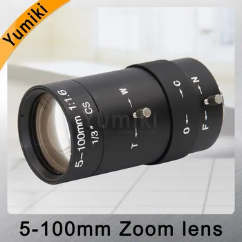 Yumiki 5-100mm Megapixel MP HD manual focus manual iris vari-focal CMOS/ CCD SDI CVI ВИДЕОНАБЛЮДЕНИЕ camera lens 1/3 ВИДЕОНАБЛЮДЕНИЕ обектив CS mount