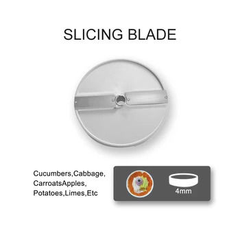 ZICA Commercial Fruit Vegetable Slicer Кътър KNIVES slicing BLADE P4 4mm）
