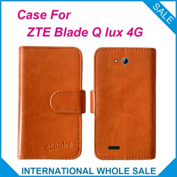 ZTE Blade Q lux 4G Case цена по цена на завода на производителя на flip кожен оригинален калъф изключителен калъф за ZTE Blade Q lux 3G, 4G който проследява номер