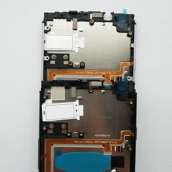 ZUCZUG нов метален средната рамка за Blackberry Keyone Dtek70 bezel плоча на камерата на задния панел на шасито на притежателя, със странични бутони