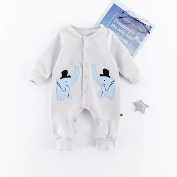 ZWY728 Baby Boy дрехи Детски плъзгачи с дълъг ръкав Заек печат сладко момиче гащеризон Гащеризон пижами, Бебешко облекло костюм на тялото