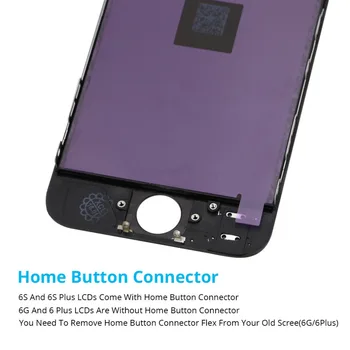 ААА за iPhone 5 5s 5c 6 6 Plus дисплей LCD-дисплей със сензорен екран дигитайзер подмяна събрание за iPhone 6 Екран + закалено стъкло+инструменти