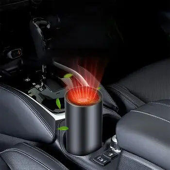 Авто воздухонагреватель 2-в-1 зимния автомобилен нагревател охлаждащ вентилатор анти-мъгла Defroster Window Mist Отстраняване универсален самостоятелен нагревател 12V