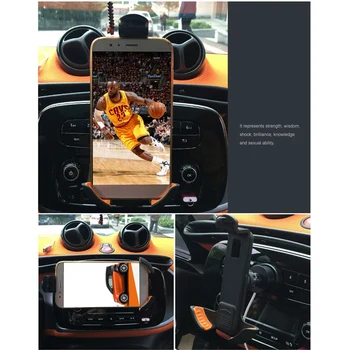 Авто мобилен телефон на притежателя на автомобила отдушник клип за монтиране на навигационната зареждане титуляр за Smart 453 Fortwo Forfour-2019