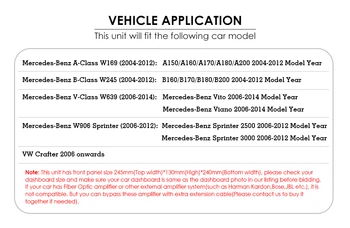 Авто мултимедиен плеър с Android 10 2 Din GPS Авторадио за Mercedes Benz B W245 B150 B160 B170 B180 B200 B55 Sprinter 2G+32G WIFI
