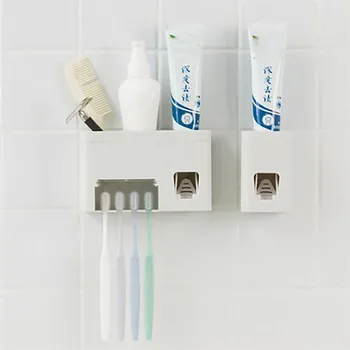 Автоматична автоматична сокоизстисквачка Опаковка на паста за зъби Hands Free Squeeze Out паста за зъби, четка за зъби дървен гребен рафтове за съхранение на 2018 Мода