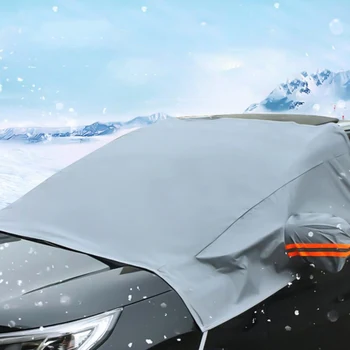 Автомобил автомобил suv прозорец на предното стъкло на екрана козирка вали сняг защитно покритие прахоустойчив протектор многофункционален автомобилен калъф