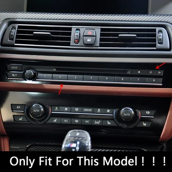 Автомобилна централна конзола CD бутон пайети за декорация стикер покритие За BMW 5/6/7 серия 5GT F10 F18 F06 F07 F12 F13 модифицирани етикети